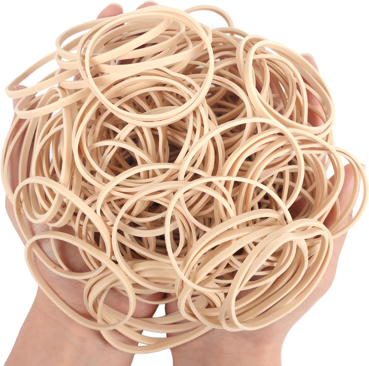 Rubber Bands Beige No.32 Size#32 Elastic Rubber Band 200Pcs 200Grams Office Supplies File Folders Litter Box image number 3