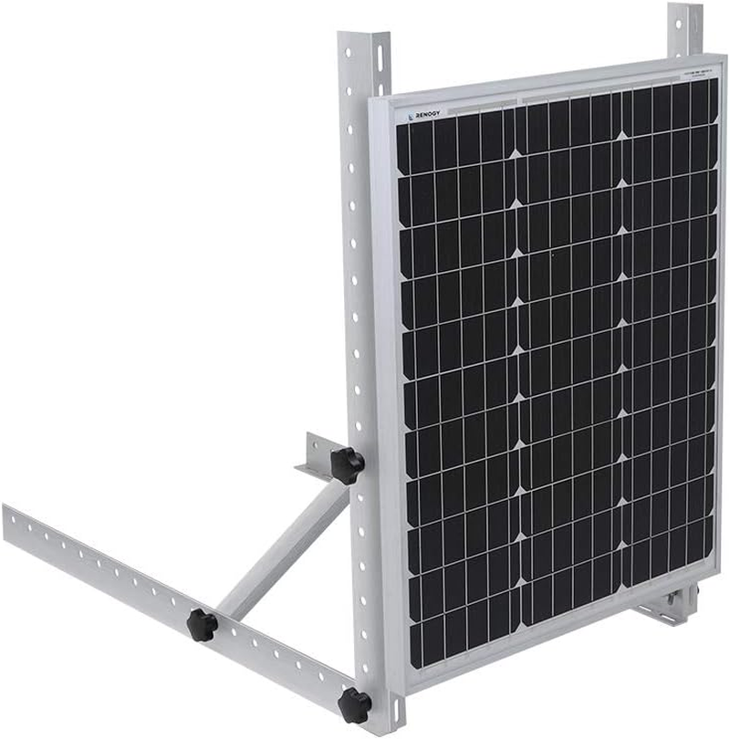 Renogy Solar Panel Tilt Mount Bracket RV Roof Flat Surface Aluminum Mounting Set image number 2