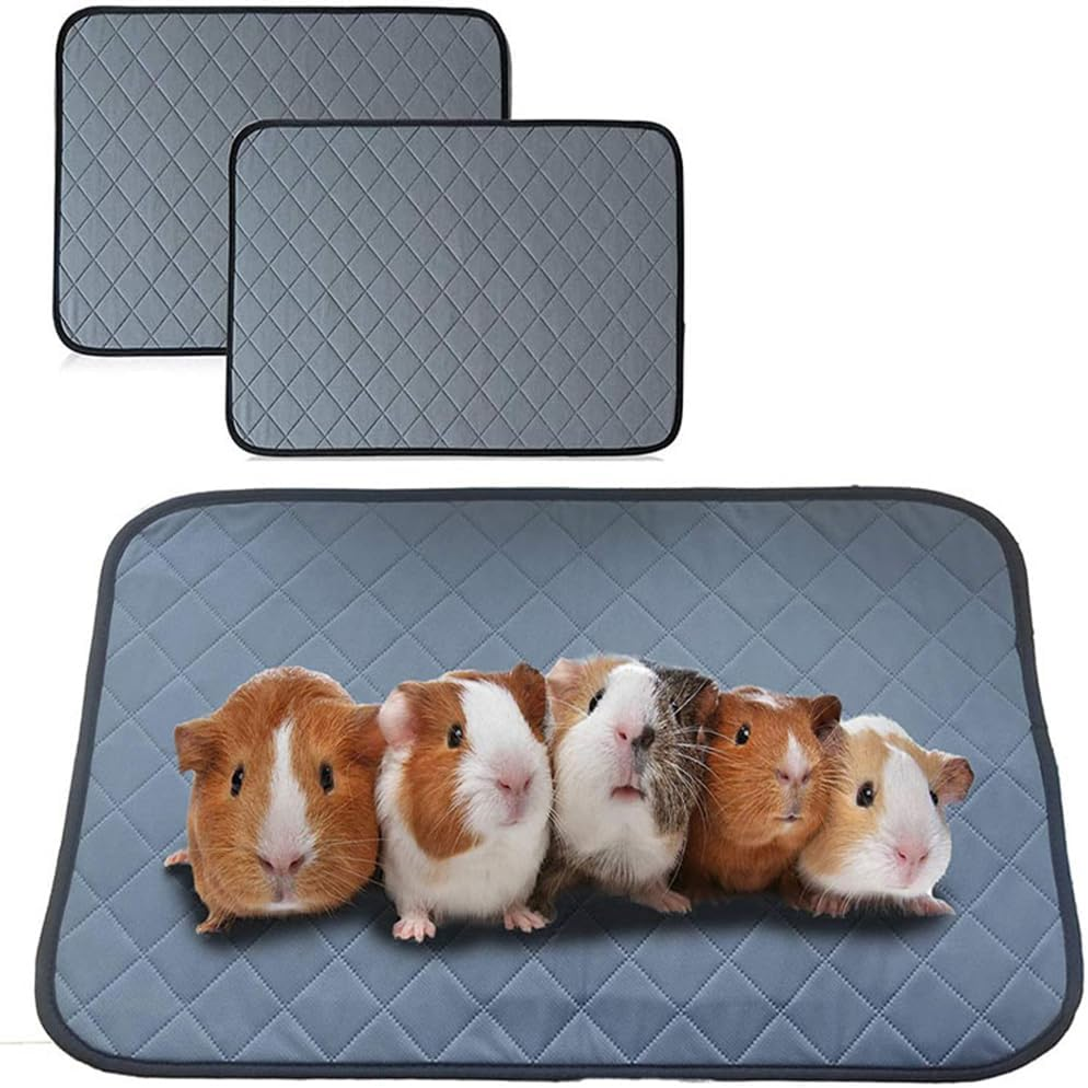Pet Cage Liners Mat Pee Pads-Bedding for Guinea Pig Hamsters Chinchillas Bunny Rabbit Ferrets Rat Hedgehogs Small Cat Dog Puppies Small Mini Animal 2 Packs image number 5