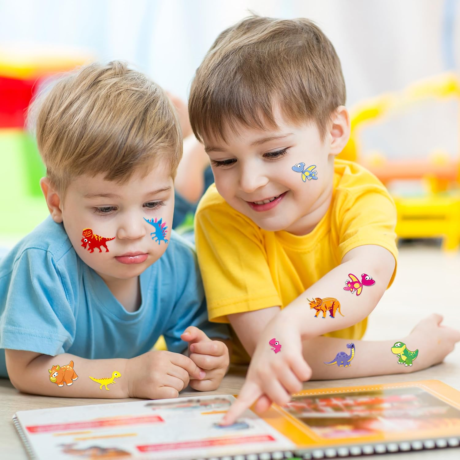 3D Puffy Stickers for Kids & Toddlers - 600+ Reusable, No Residue Peel off Stickers for Scrapbooks, Water Bottles & Laptops - Cute Sea Animal, Dinosaur, Car Stickers Bulk Pack image number 3