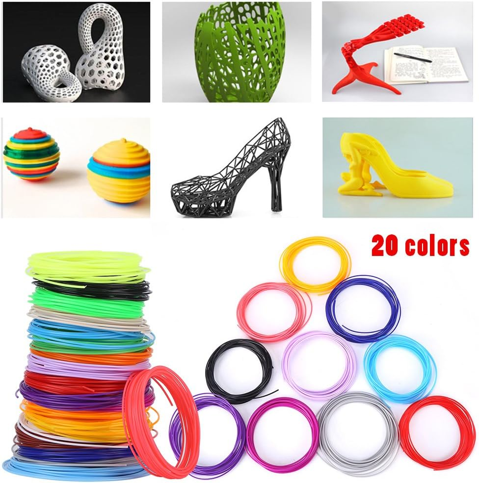 Filament Refills, 20 Colors 1.75Mm PCL Filament Refills for 3D Printer Printing Pen Low Temperature image number 5