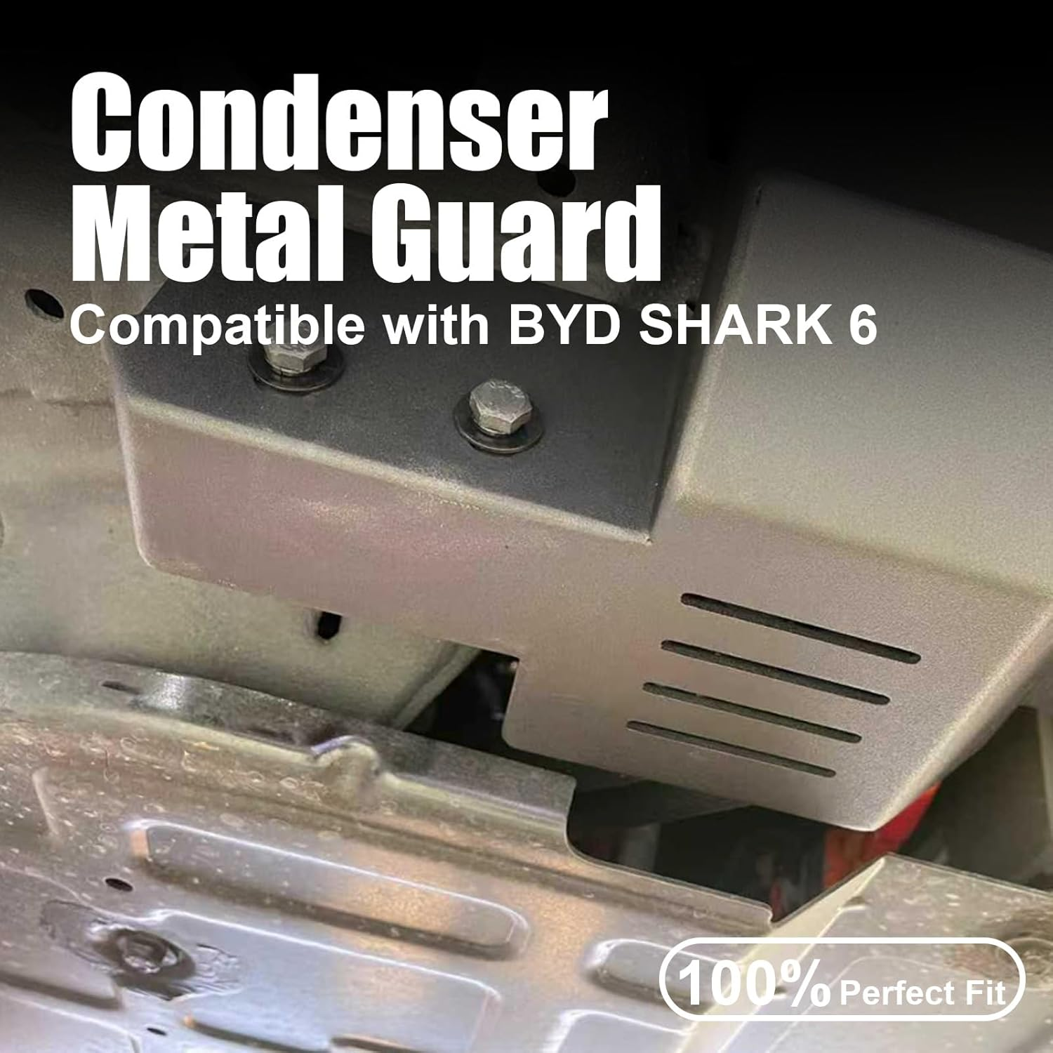 BYD Shark 6 Condenser Metal Guard, 3.0 Mm Chassis Protection, Heat Dissipation image number 3