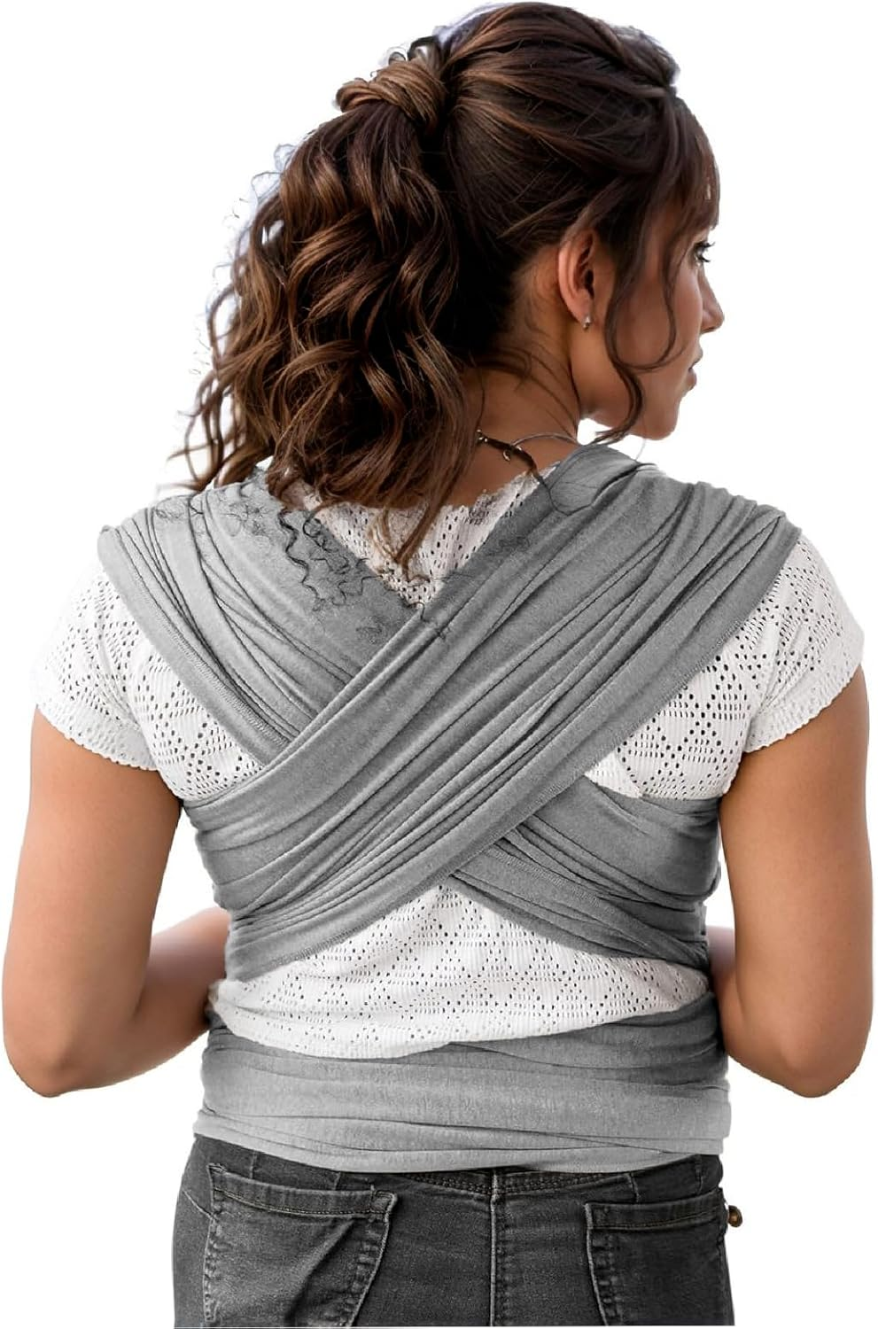 Baby Wrap Carrier All-In-One Hands-Free Baby Carrier Adjustable Lightweight Newborn Wrap Toddler Sling Baby Hip Carrier for Newborns and Toddlers