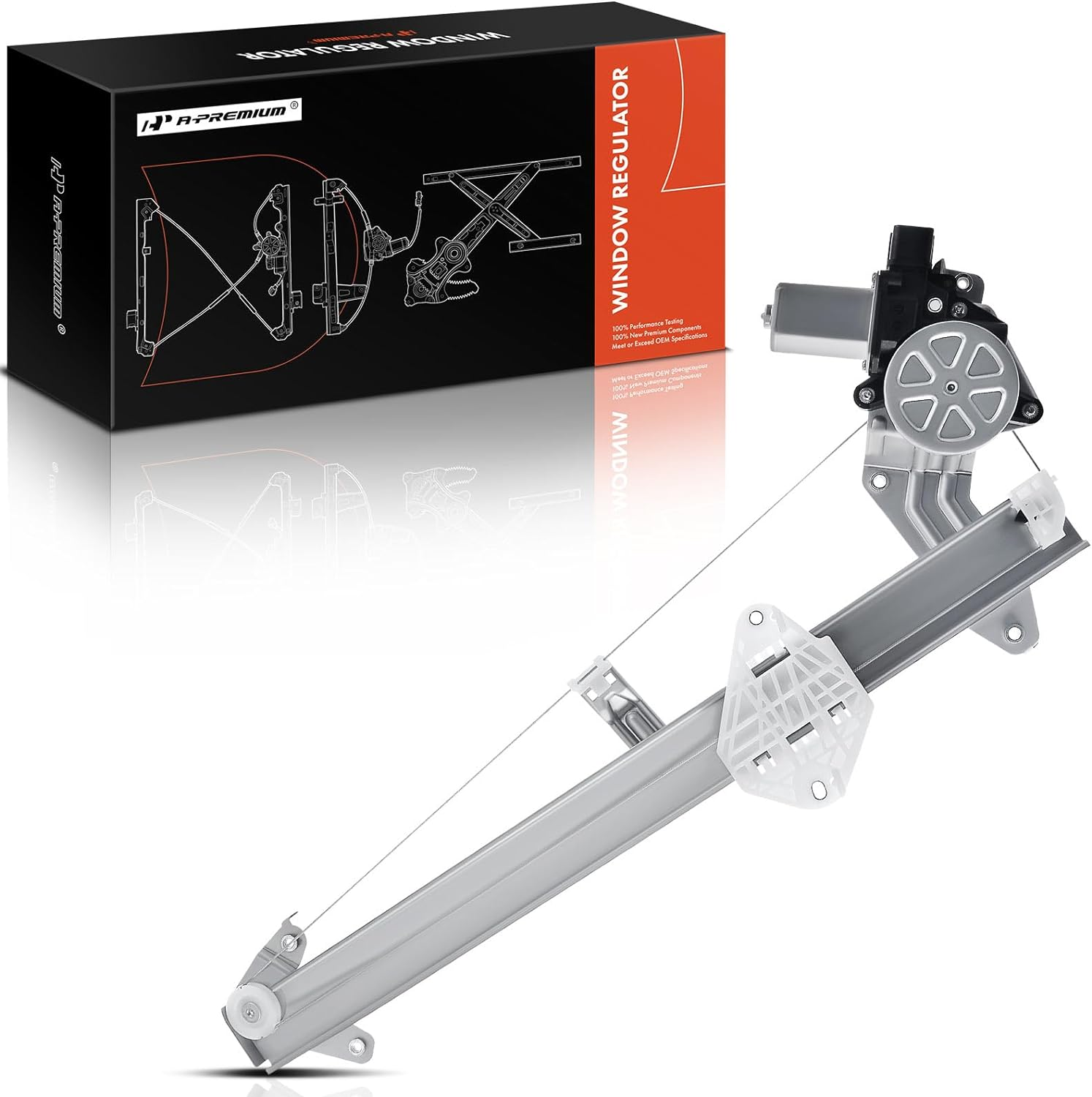 A-Premium Power Window Regulator with Motor Compatible with Subaru Forester 2014-2018 Front Passenger Side