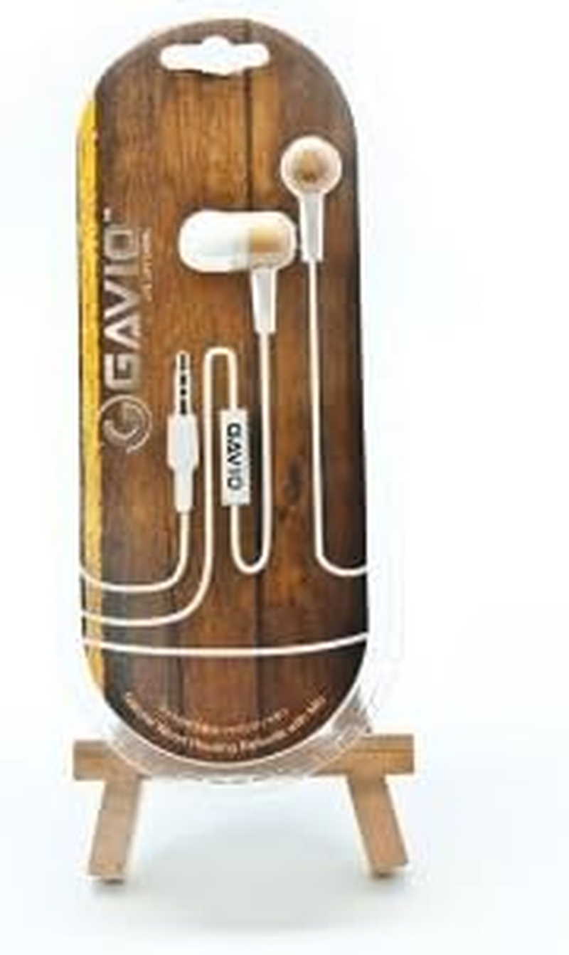 Gavio G25EE03200W [Iphone/Blackberry/Samsung Compatible Inner Earphones with Microphone] Groove Color Wood image number 4
