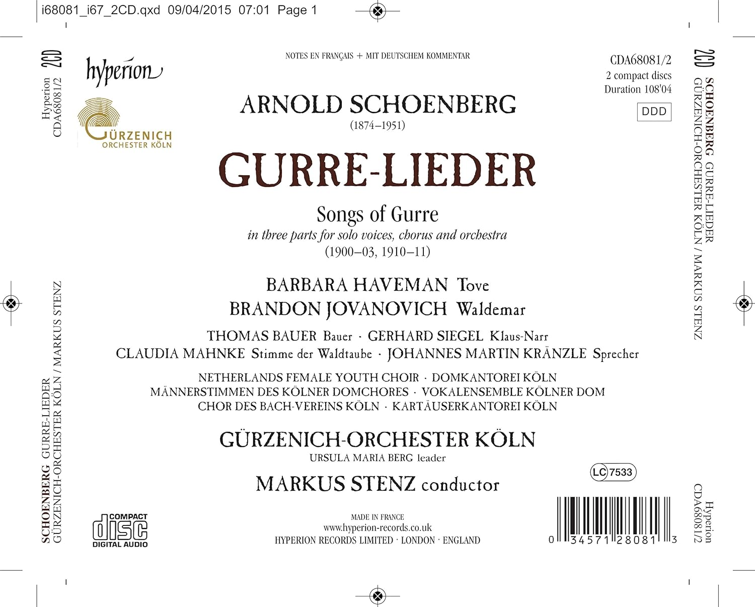 Schoenberg Gurrelieder image number 2