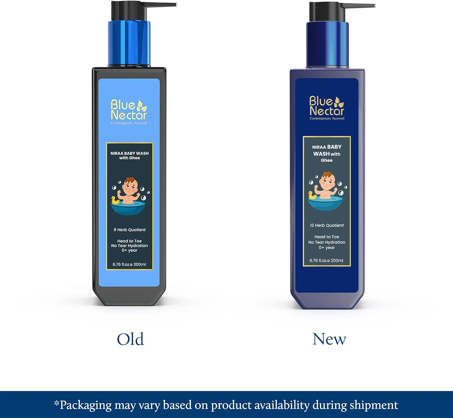 Blue Nectar Baby Wash with Organic Ghee | from Head to Toe | No Tear Hydration (200Ml, 9 Herbs) image number 6