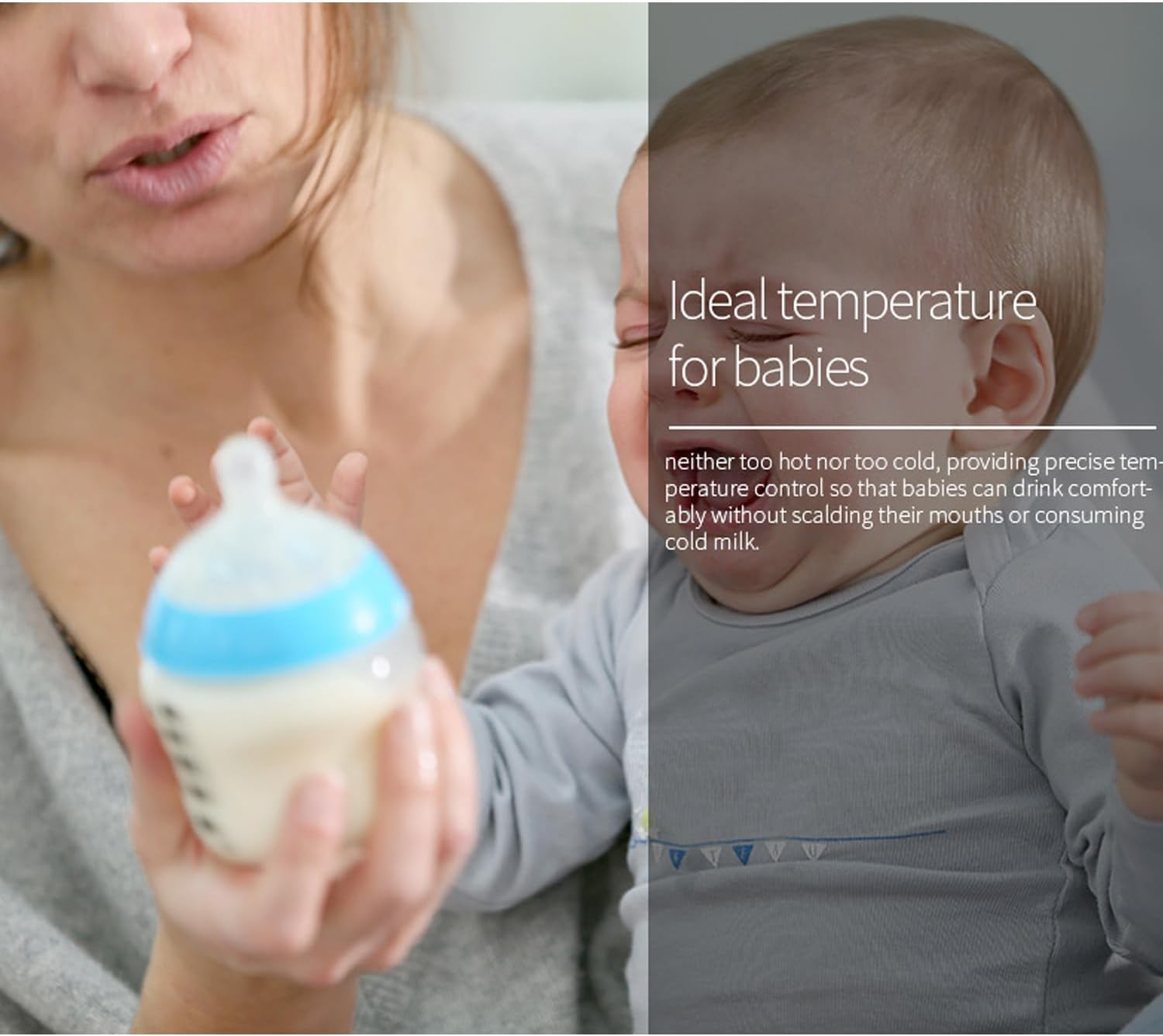 HACFUN 3 in 1 Baby Bottle Warmer & Sterilizer &ndash; Portable Double Bottle Warmer for Baby Milk, Food & Formula, Fast Heating, Bpa-Free, Precise Temperature Control, 24H Keep Warm, Safe & Efficient (White) image number 5