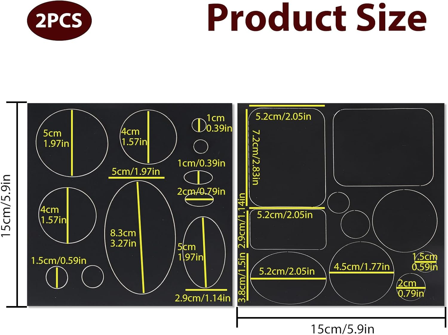 AIAOO Puffer Jacket Repair Patch Kit, 2PCS Self-Adhesive Fabric Patches with 21 Shapes, Waterproof Tear-Resistant for Camping Accessories, Leather & Clothes Repair (Black, 15X15Cm) image number 2