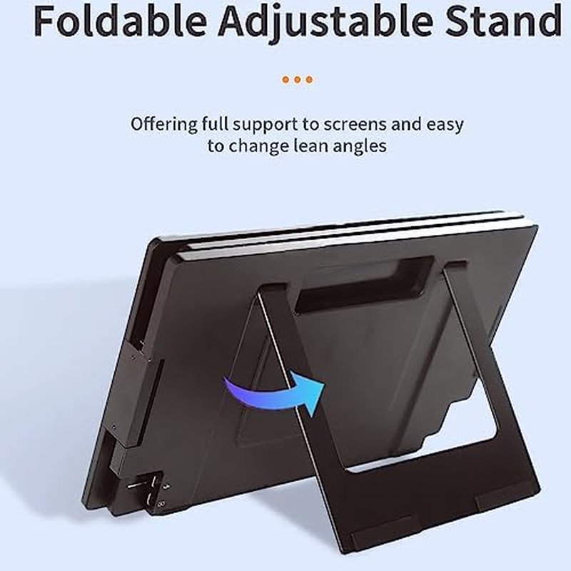 Triple Screen Laptop Monitor, 14 Inch Portable Monitor for Laptop, Dual Triple Monitor Screen Extender with Adjustable Support, Type C for Laptop within 15.6 Inch (AU Plug) image number 1