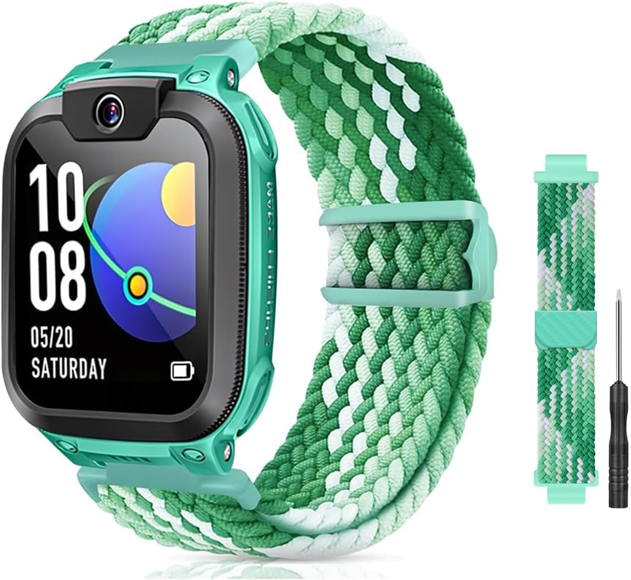 Azureray Children'S Bracelet Compatible with Watch Phone Z7/Z6/Z1, Nylon Braided Bracelets for Imoo Smartwatch Children Z1/Z6/Z7 Replacement Bands for Girls Boys