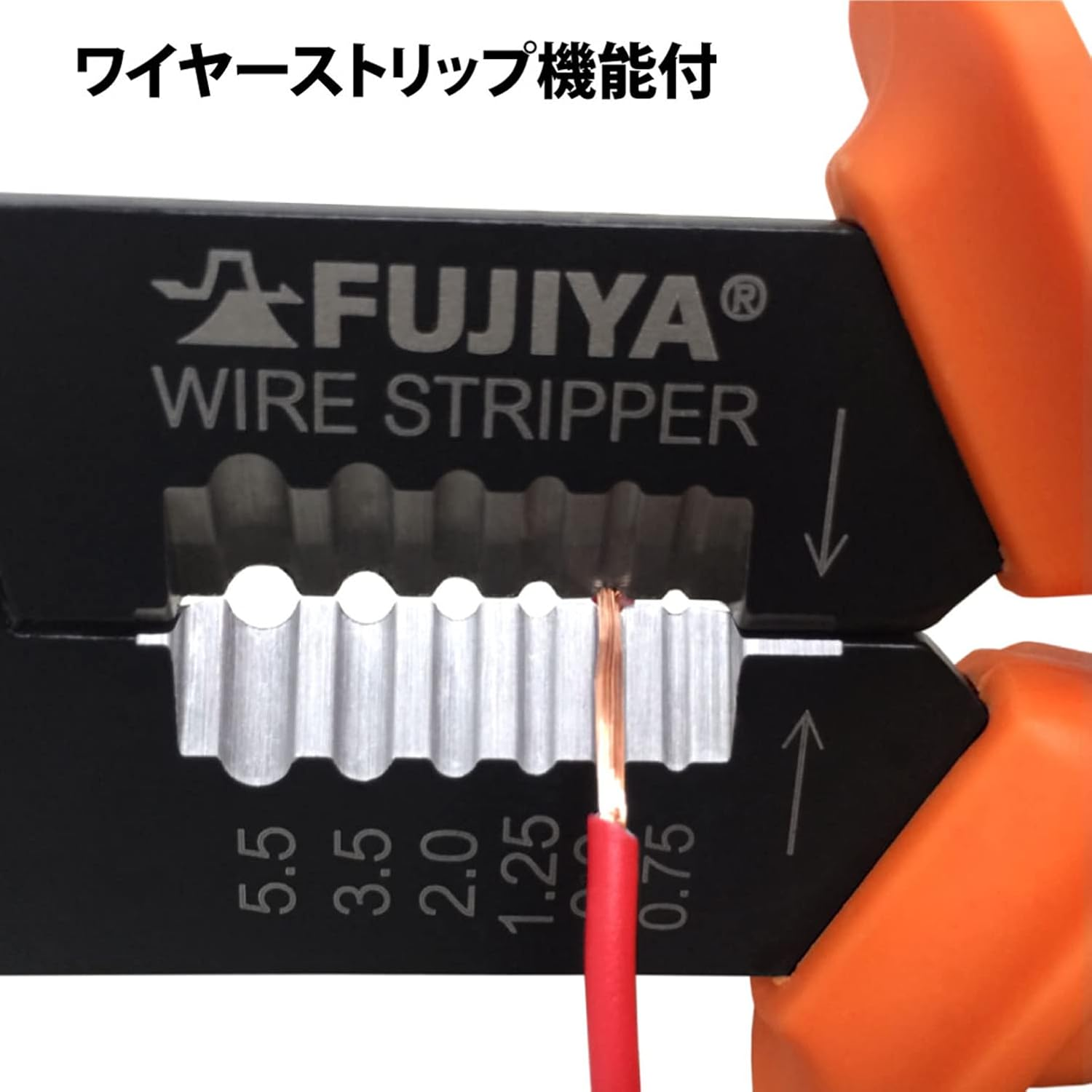 Fujiya FA105 All-Purpose Electrician Pliers (For Both Insulated and Fast Terminals) Blade [Cutting and Peeling] Polishing Specifications image number 4