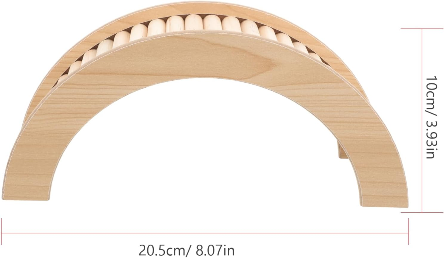 Housoutil Hamster Bridge Wooden Climbing Ladder Medium Size Hamster Ramp Pet Cage Toy for Small Rodents and Chinchillas image number 2