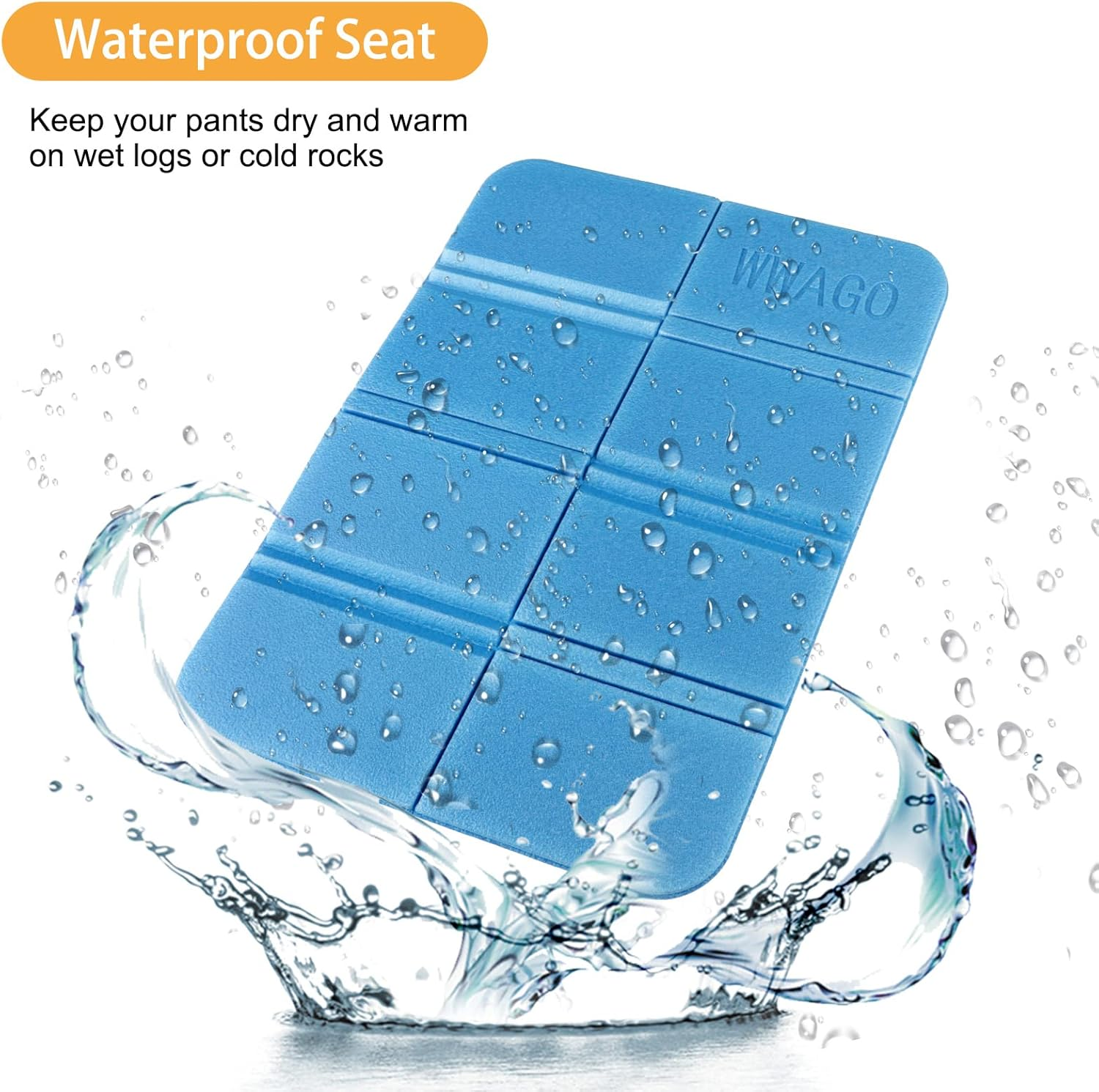 Eeekit Camping Seat Cushion, 4 Pack 15X11Inch Waterproof Foam Sitting Mat Pad for Outdoor Sports Travel image number 3
