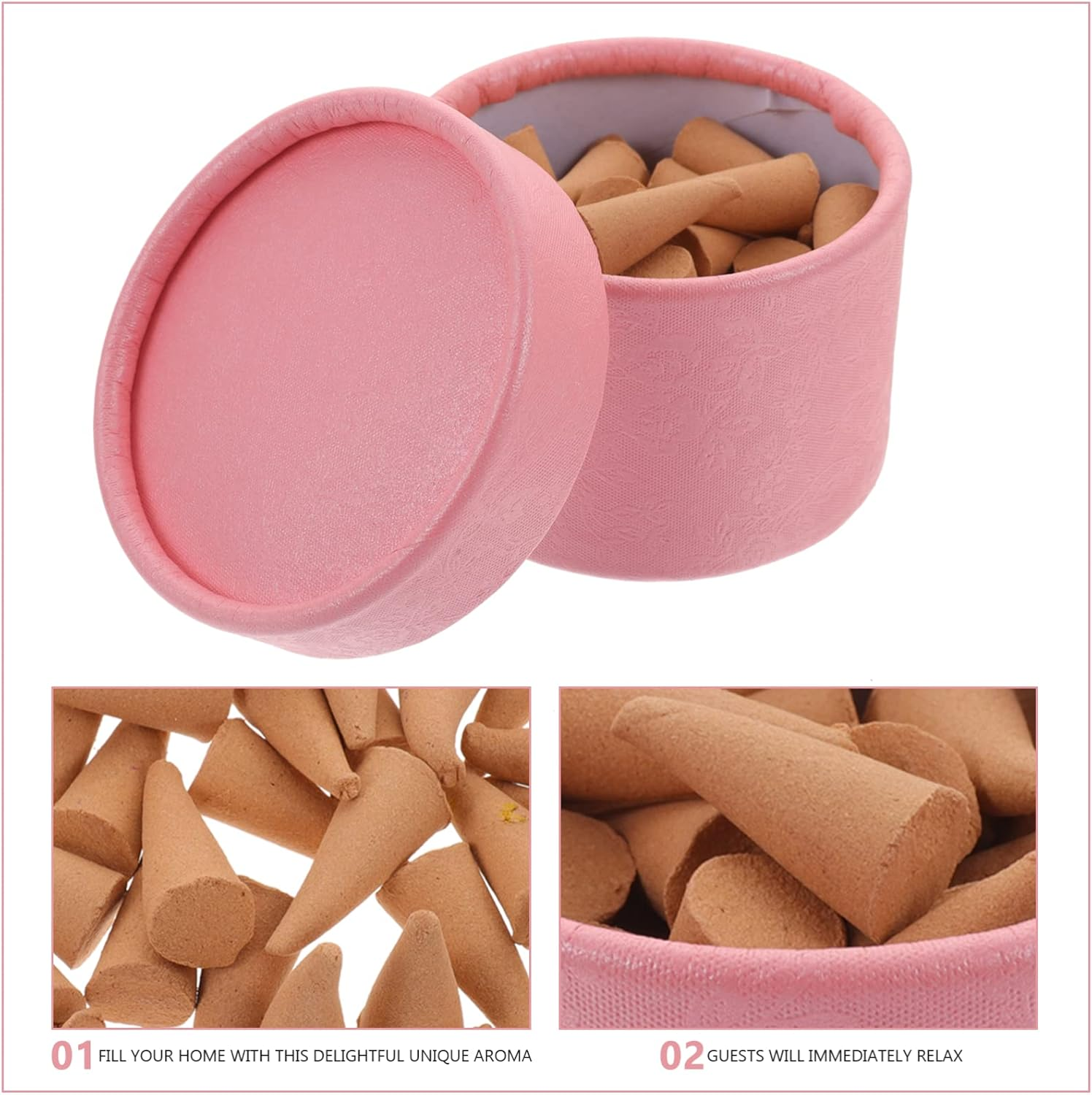 DOITOOL 3 Boxes Pagoda Incense Aroma Incense Cones Fragrance Backflow Incense Fragrance Incense Cones Home Scented Cones for Burning Plant Essence Fall image number 5