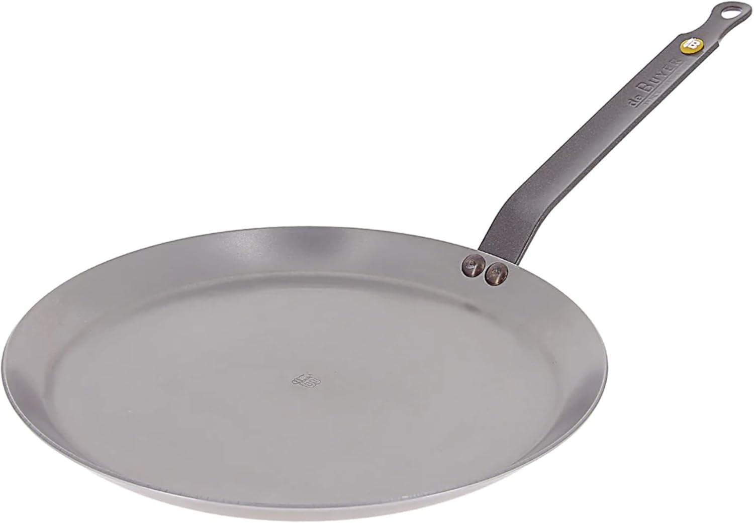 De Buyer 5615.26 Mineral B round Carbon Steel Crepe/Tortilla Pan 10.25-Inch Silver-Grey
