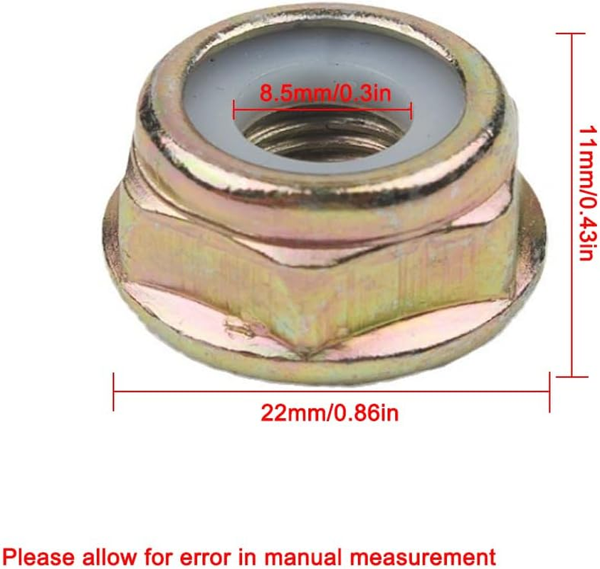 10Pcs Universal Left Hand Thread Blade Nut, Replacement for String Trimmer Brush Cutter Gear Head Blade Case Accessories image number 2