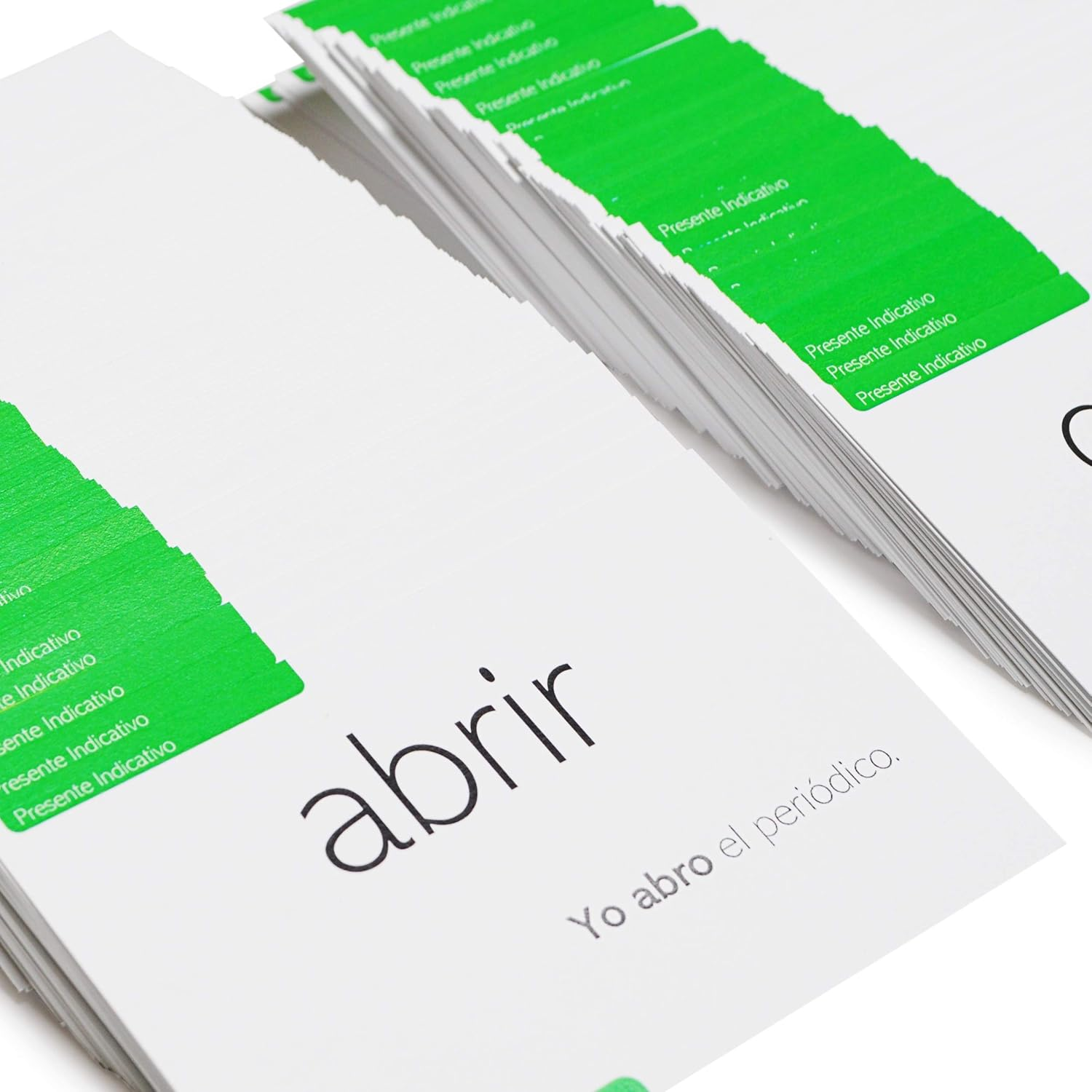 200 Spanish Verb Conjugation Presente Indicativo Flash Cards - Full Examples in Both Spanish and English image number 3