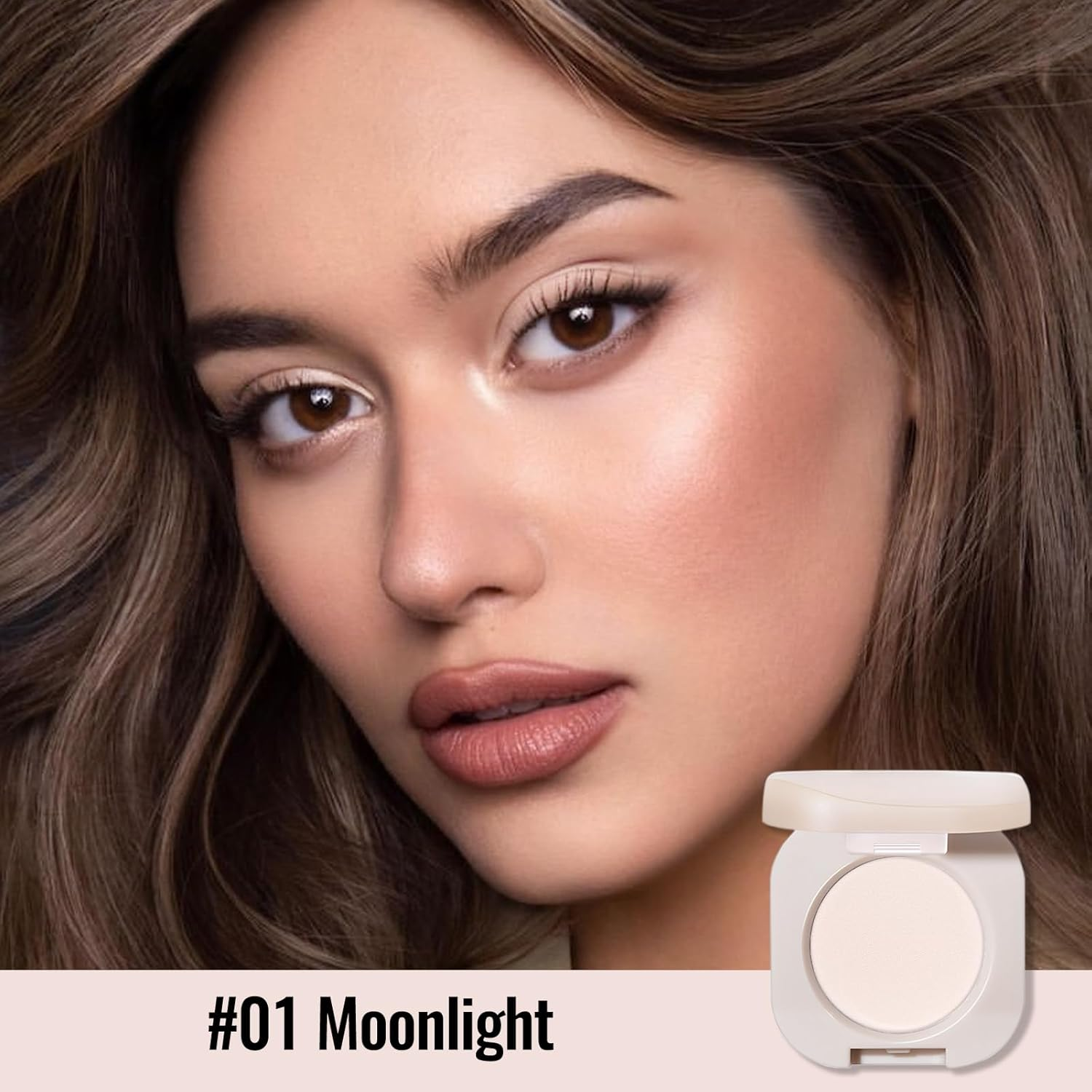 Erinde Matte Eyeshadow Single Eye Shadow Palette, Highly Pigmented Long-Lasting Matte Eye Makeup for Natural Neutral Soft Glam Eyeshadow, Smooth Blendable Buildable Powder Formula, Waterproof 1#