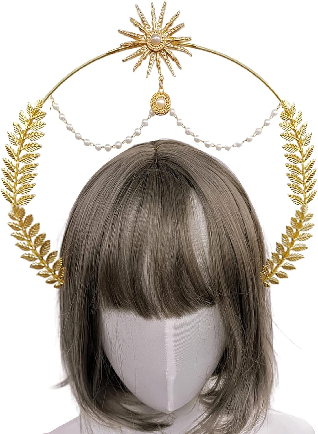 Halo Crown Headband Virgili Wedding Headband Sun Headband Boho Tiara Headdress Party for Women