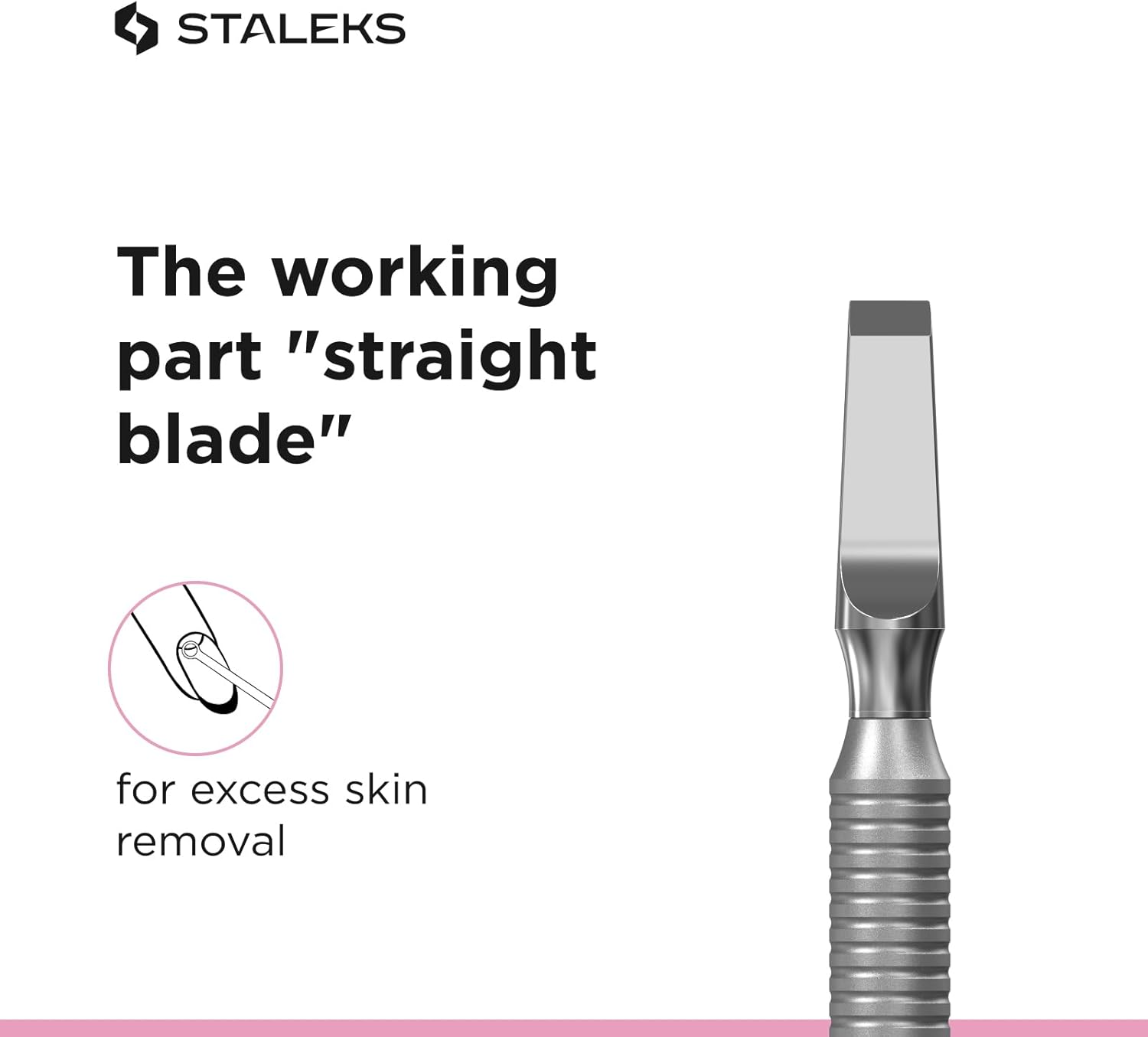 STALEKS PRO Cuticle Pusher Classic 30 Type 2, Manicure Tool PBC-30/2
