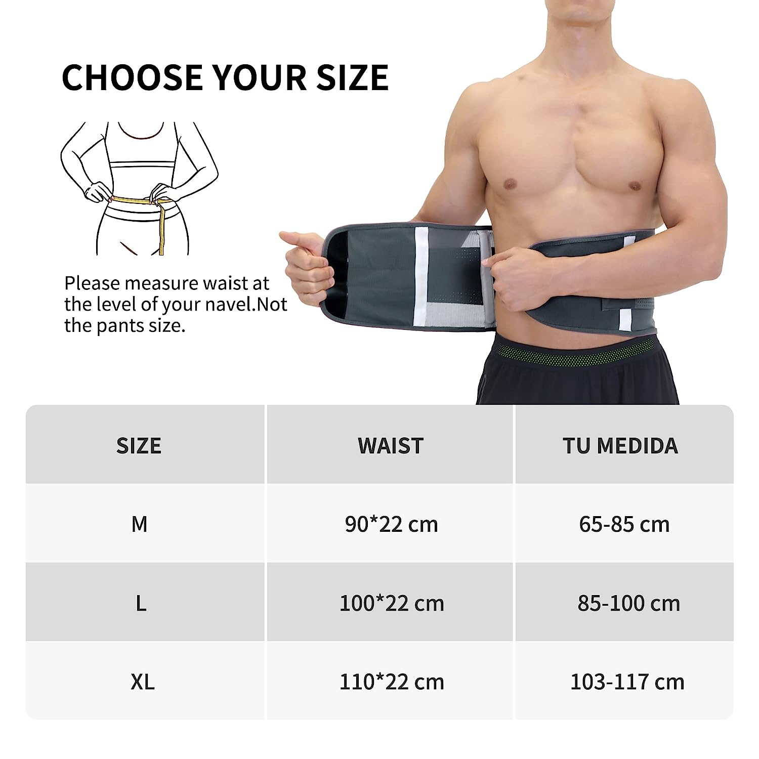 PROIRON Back Braces Lumbar Supports for Lower Back Pain with 7 Stays Breathable Back Support Belt for Men/Women Anti-Skid Lumbar Support Belt with Lumbar Pad, Lower Back Pain Relief for Herniated Disc, Sciatica-M image number 2