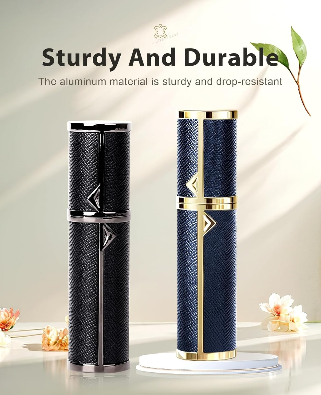 Asanana Perfume Atomiser, Refillable & Travel Size Perfume Bottle, Leaking Proof,Bottom Pump without Funnel, Luxurious Small Women and Men, 5Ml (Deepblue) image number 6