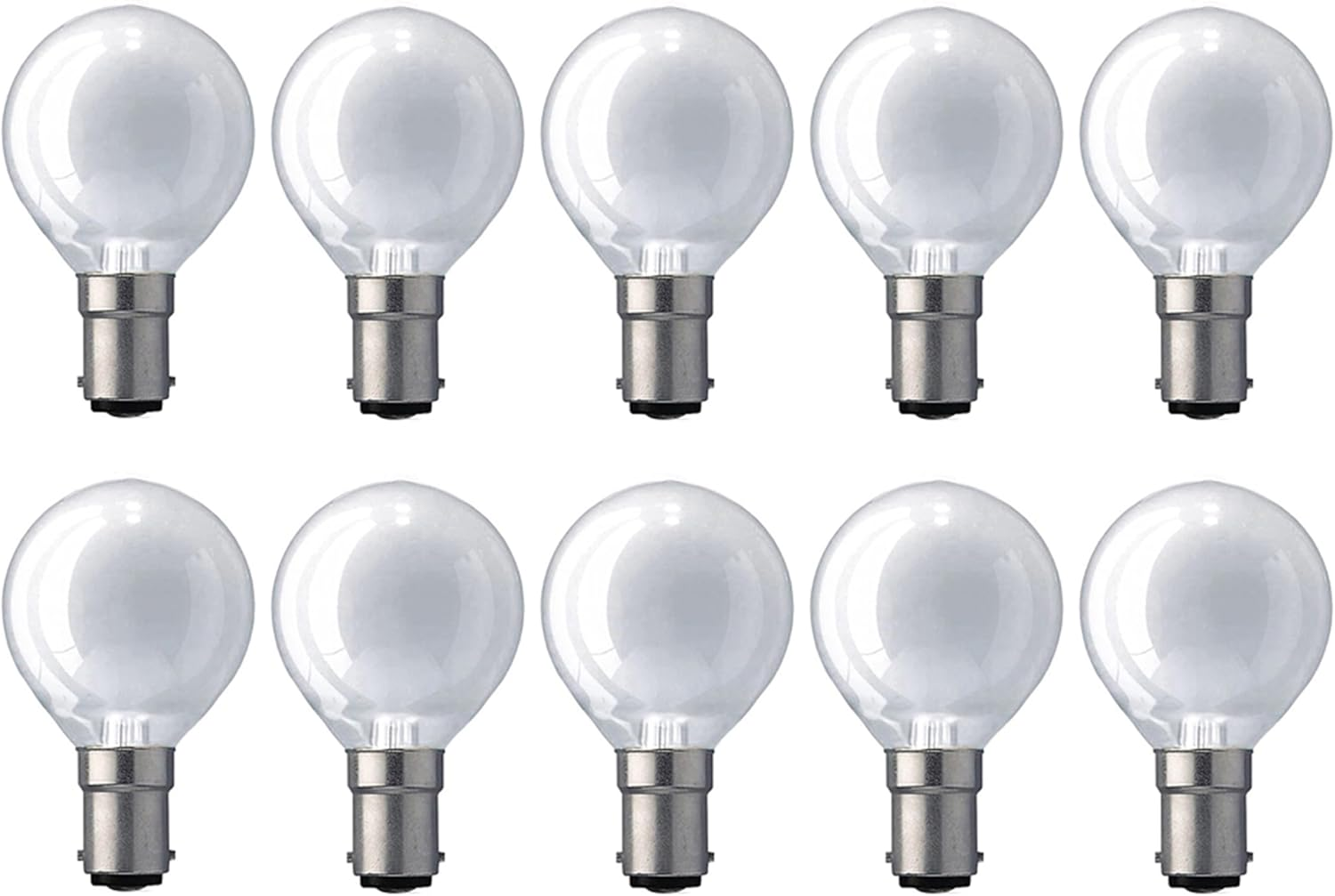 10 X 60W Pearl Fancy round Light Globes Bulbs Lamps B15 Small Bayonet Cap SBC Dimmable image number 3