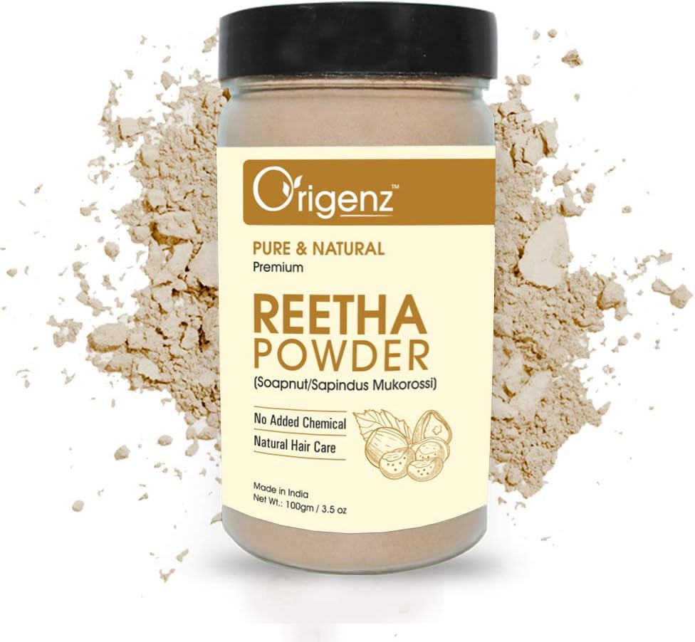 Origenz Premium Amla Reetha Shikakai Neem Powder Combo Pack for Healthy Hair (Pack of 4 X 100Gm) image number 2