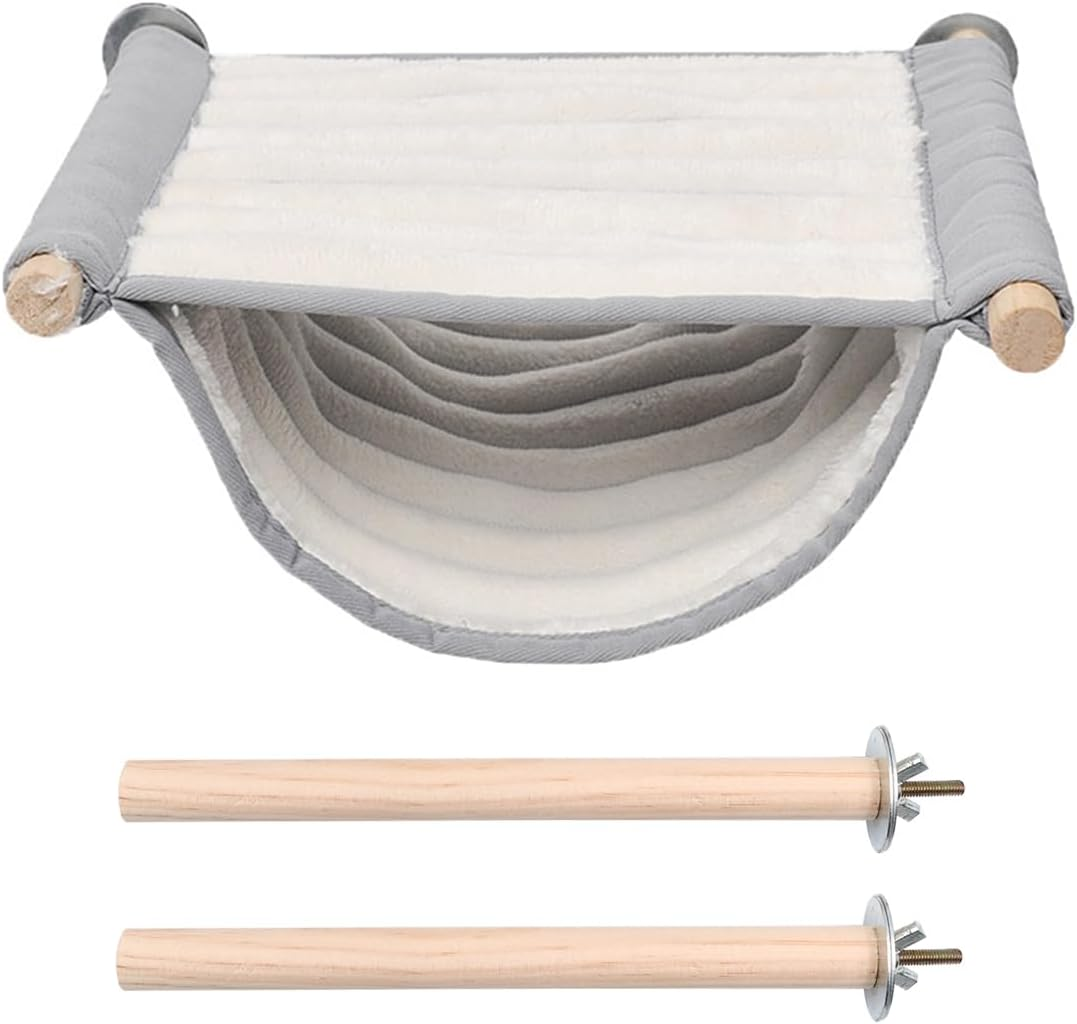Namvo Double Parrot Hammock Bird Nest for Budgie Cockatiels Finches Hamster Gerbil image number 6