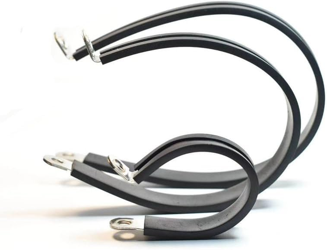 10 Cable Folder Kits, U -Shaped Pipe Clamps, Cable Installation Hose Fixtures, Stainless Steel Rubber Cushion Pipe Clamps (18Mm, 20Mm, 22Mm, 24Mm, 26Mm) (24Mm) image number 5