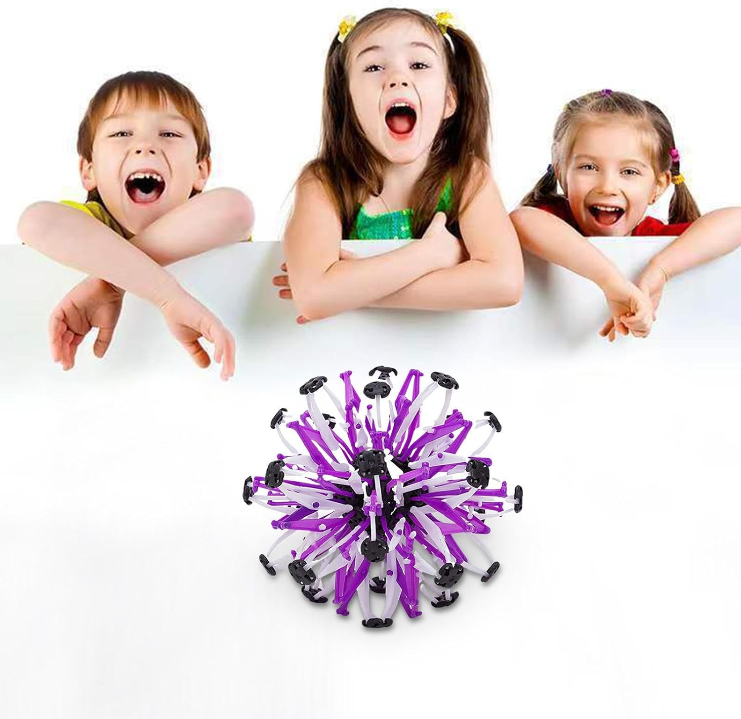 Expanding Scalable Variable Flower Ball, Magic Telescopic Ball Educational Toy Magic Telescopic Globe Geometric Shape, Sensory Sphere for Kids and Adults, Novelty Stress Relief Toy image number 1
