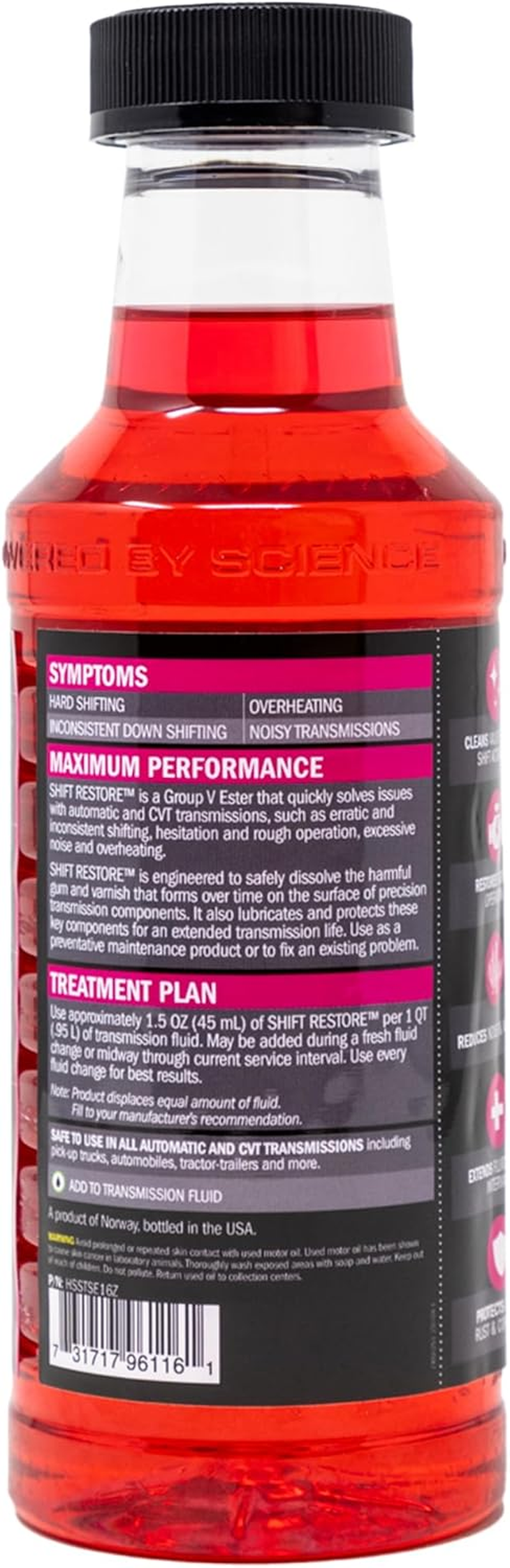 Hot Shot'S Secret Shift Restore Automatic Transmission Additive 16 Fluid Ounce Bottle image number 4
