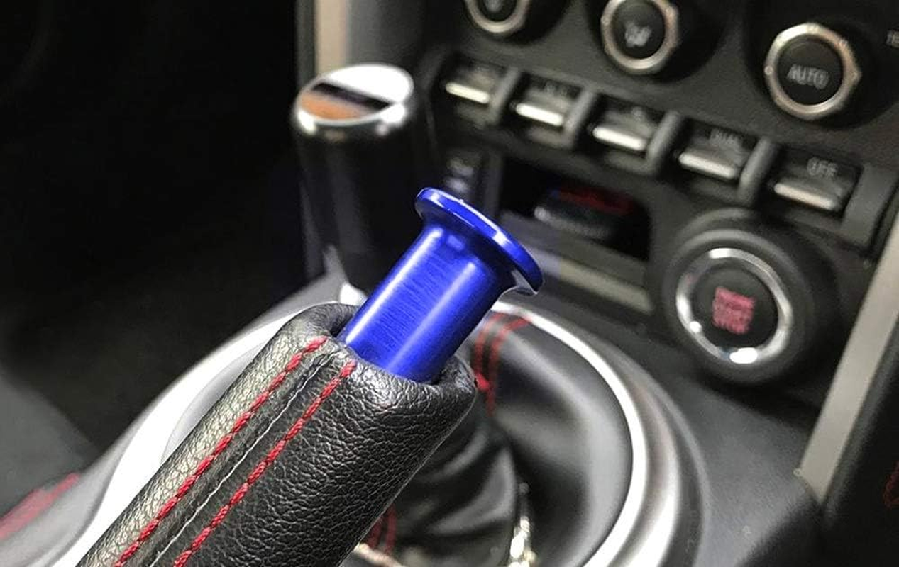 Ijdmtoy Sports Blue Billet Aluminum Handbrake Tip Press Button Compatible with 2013-2016 Scion FR-S, 2017-2021 Toyota 86, 2013-2021 BRZ image number 3