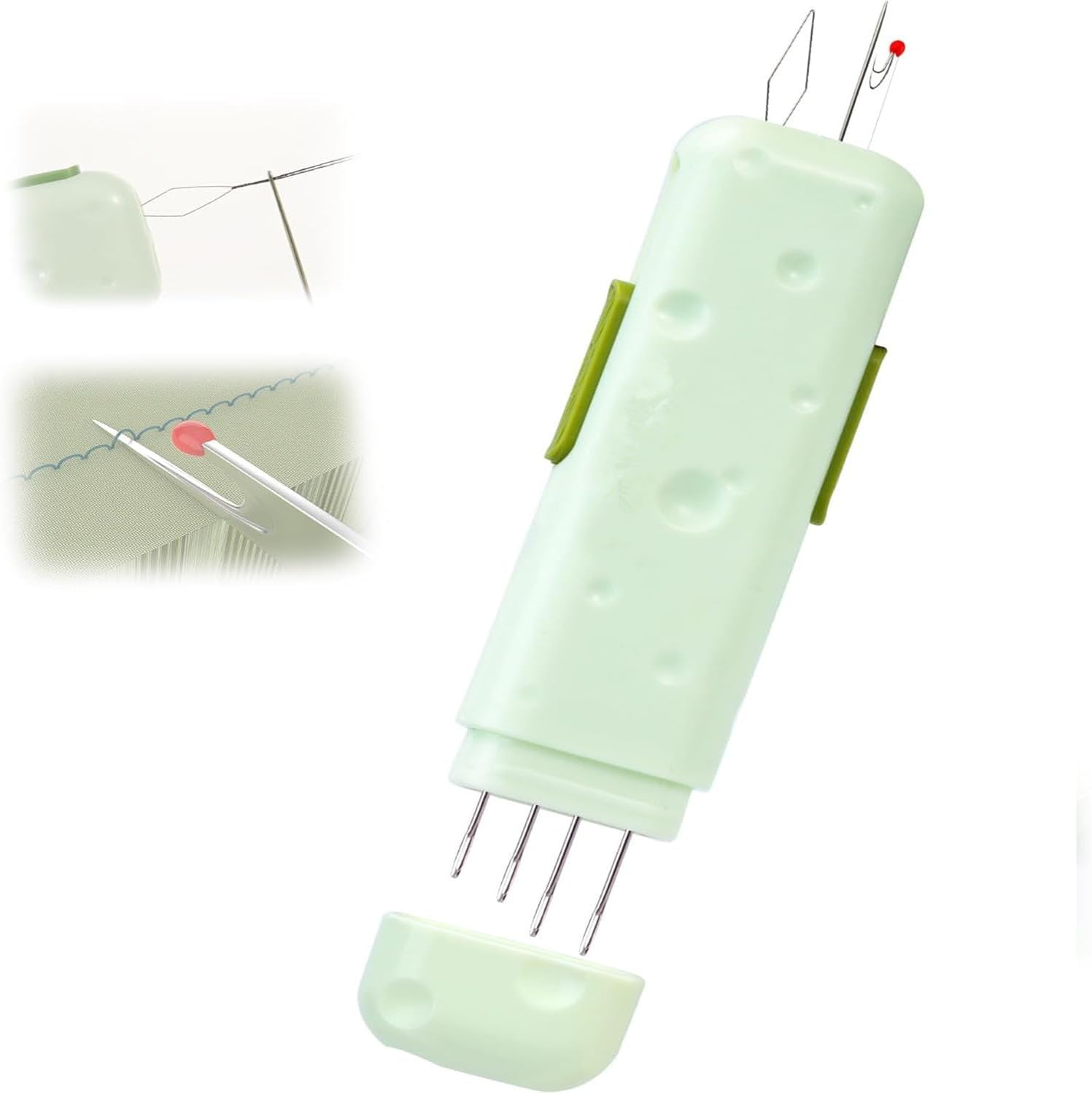 New Upgraded 3-In-1 Automatic Needle Threader, Seam Ripper & Magnetic Needle Box Quick Sewing Kit for Hand Sewing, Embroidery & Crafts image number 5