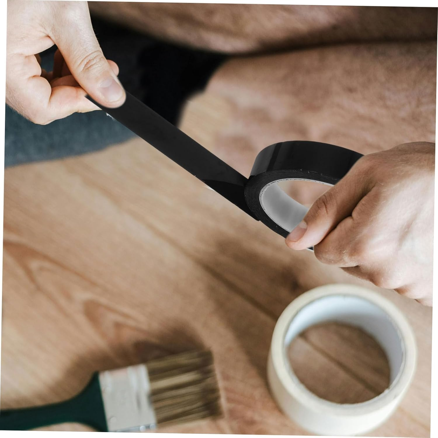 Waterproof Blackout Tape 20Mm X 50M High Temperature Resistant Single-Sided Adhesive Light Dimming Tape for Led Lights and Electronic Panels image number 1