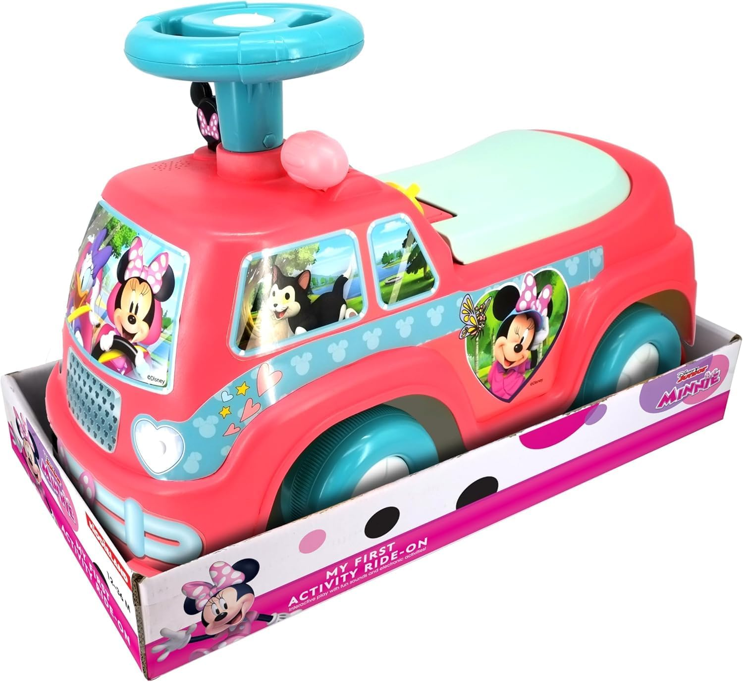 Disney Minnie Mouse Camper Activity Ride on by Kiddieland image number 2
