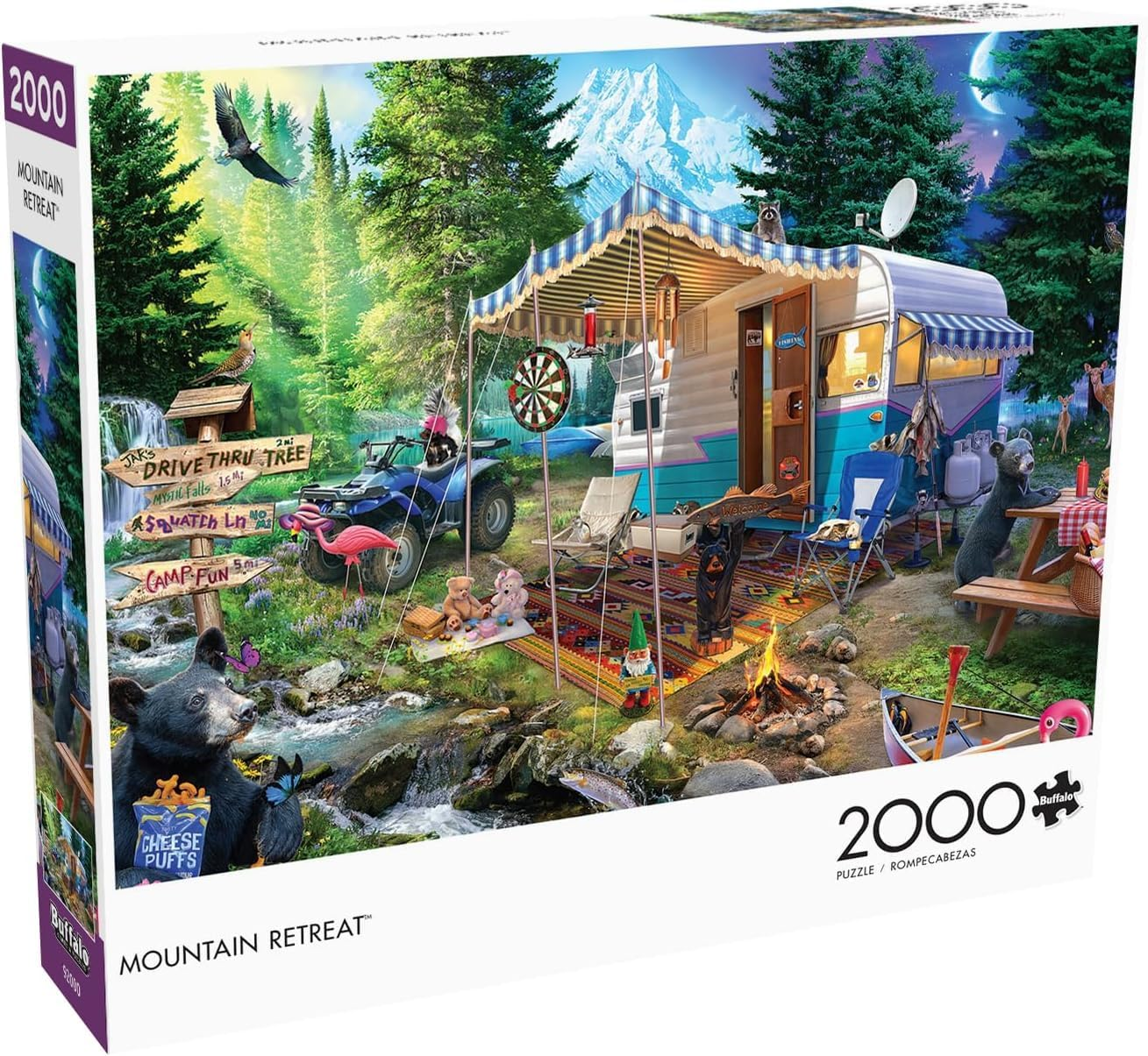 Buffalo Games - Mountain Retreat - 1000 Piece Jigsaw Puzzle image number 5
