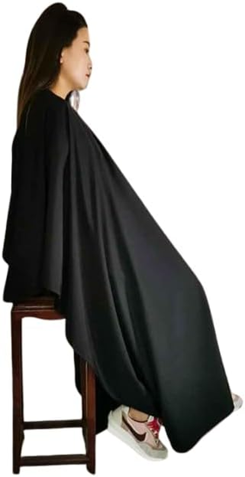 Full-Length Hair Cutting Cape with Velcro & Tie Adjustment image number 1