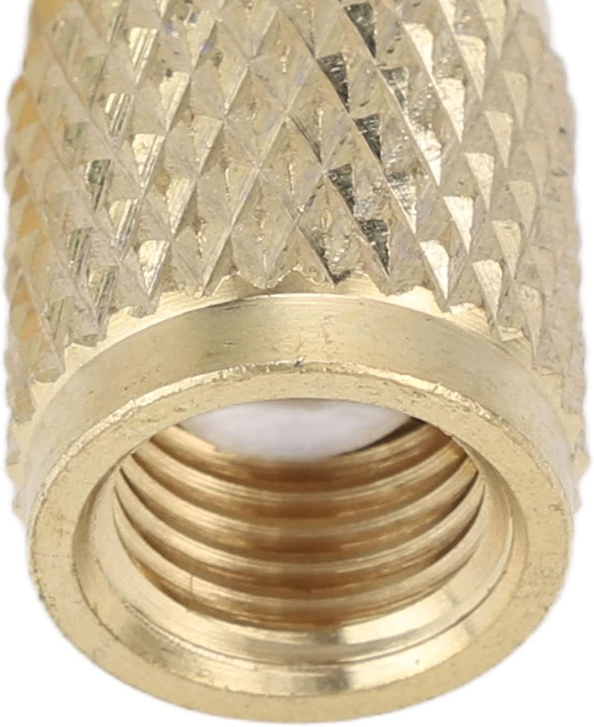 Quick Coupler Tee Adapter with Valve Core Brass 1/4 in SAE Sturdy Structure for R22 R12 R134, Refrigerant Tee Adapter HVAC Systems, Antirust Wearproof image number 2