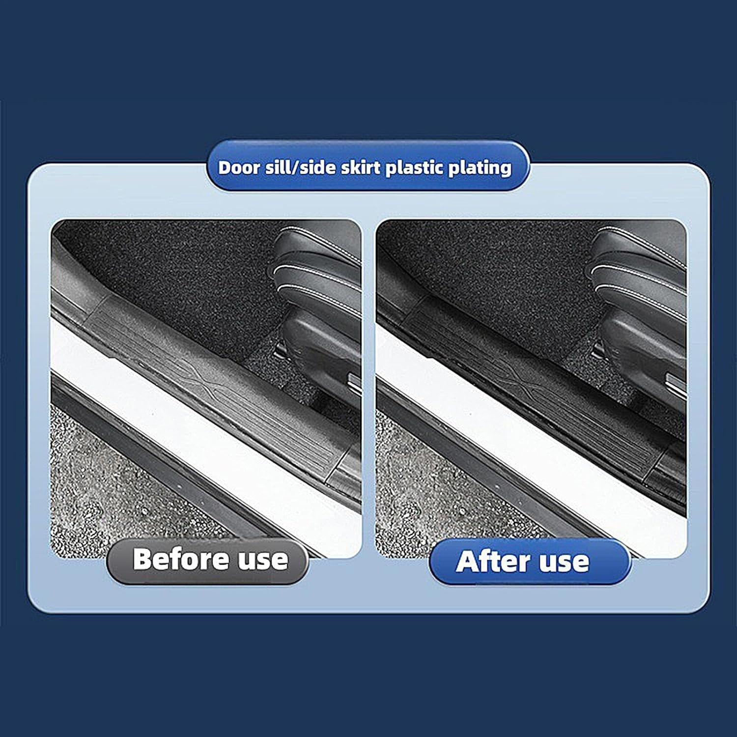 Trim Restorer Automotive - Portable Scratch Repair Wax,100G Automotive Wax Safe Long Lasting Cleaner Coating Paste Detailing Supplies for Wheel image number 5