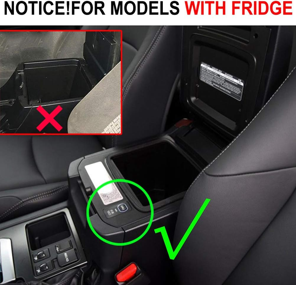 AUTOXBERT Armrest Storage Box Phone Holder Center Console Organizer Container Tray for Toyota Land Cruiser Prado LC150 FJ150 Lexus GX400 GX460 GX470 Car Accessories 2020 2019 2018 2017 2016 2015-2004 image number 3