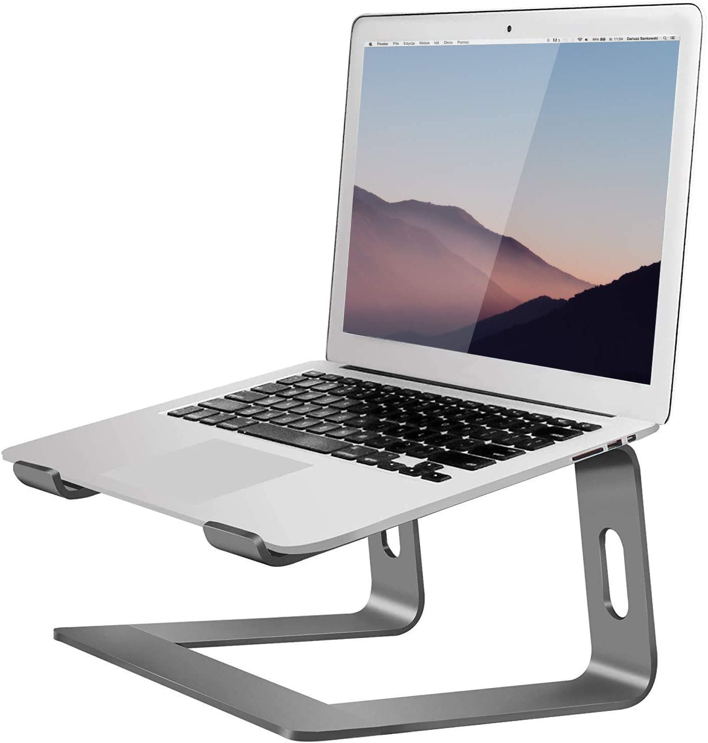Orionstar Laptop Stand Portable Aluminum Laptop Riser Compatible with Mac Macbook Air Pro 10 to 15.6 Inch Notebook Computer, Detachable Ergonomic Elevator Holder, Rose Gold