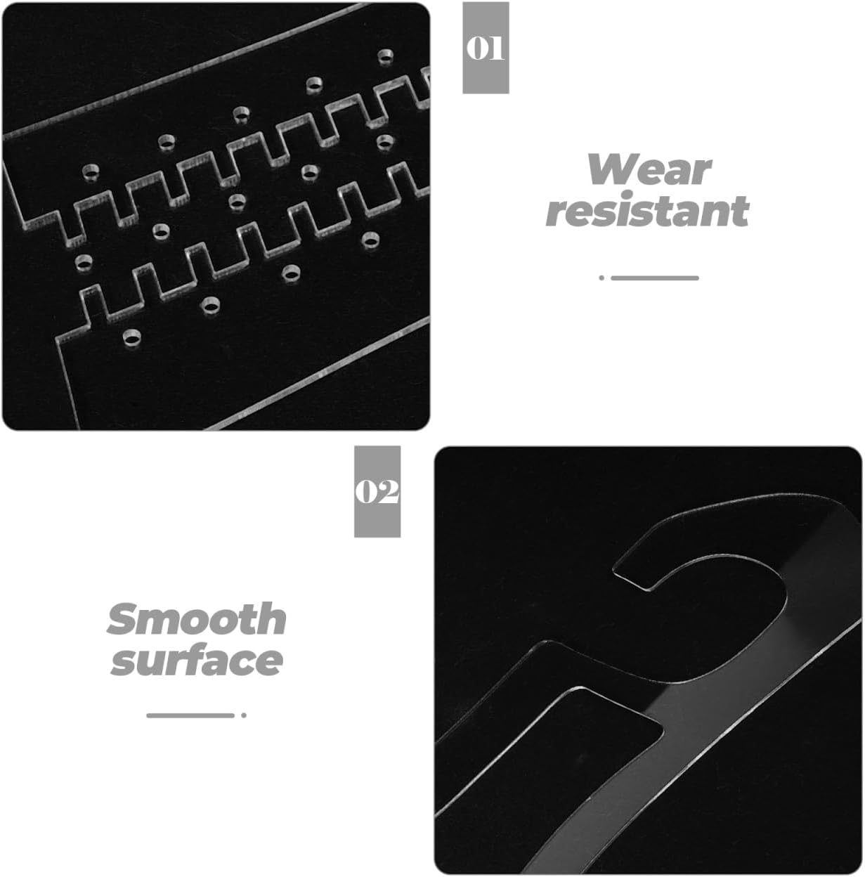 SHINEOFI 2Pcs Transparent Sock Blockers - Acrylic Stretchy Knitting Forms for Handmade Sock Shaping, DIY Weaving Display Tools, Drying Racks image number 1