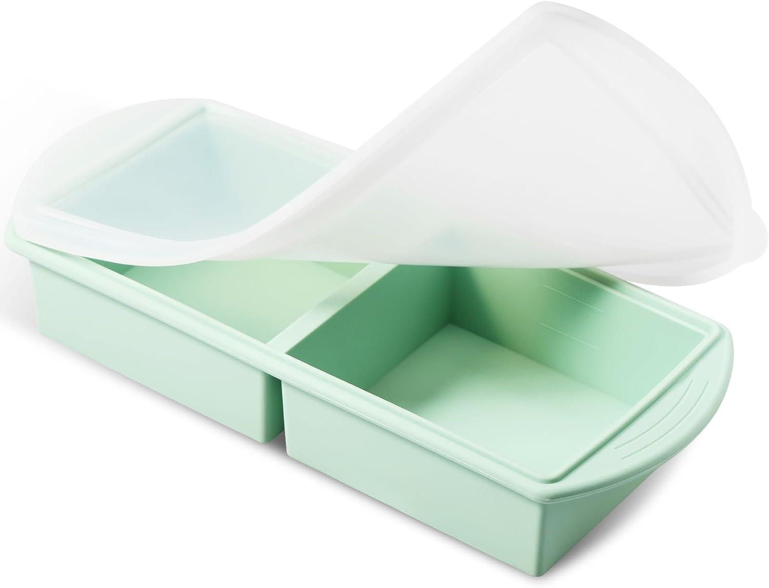 2/4 Cup Silicone Freezer Tray, Large Capacity Leak Proof Soup Freezer Container Molds, Easy to Clean Silicone Soup Portion Tray, Silicone Mold for Soup and Food Storage (4 Frames)