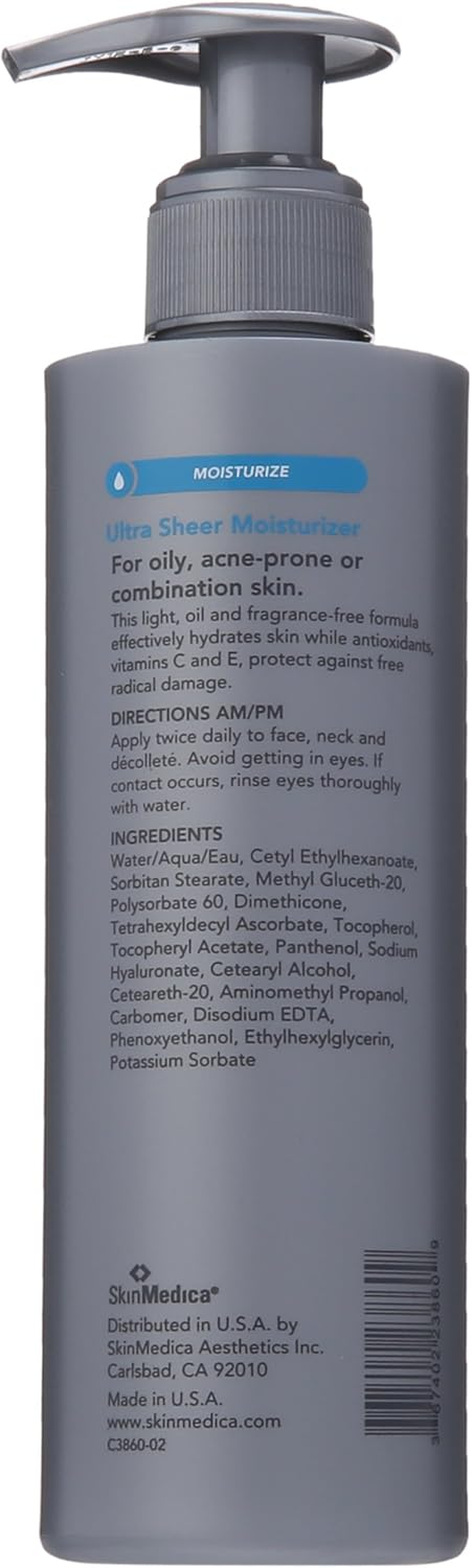 Ultra Sheer Moisturiser (Salon Size), 227Gl/240Ml image number 2