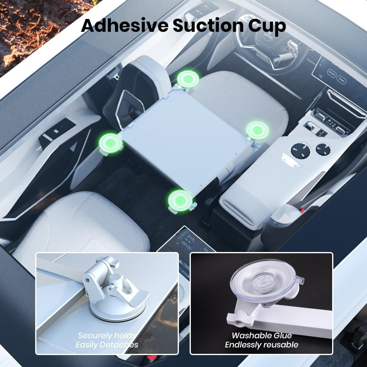 Starlink Mini Sunroof Suction Cup Bracket White Starlink Mini Car Bracket, Strong Suction Cup, 180 &deg; Adjustable, Suitable for Cars, Windows, Sunroofs, Motorhomes, and Boats.
