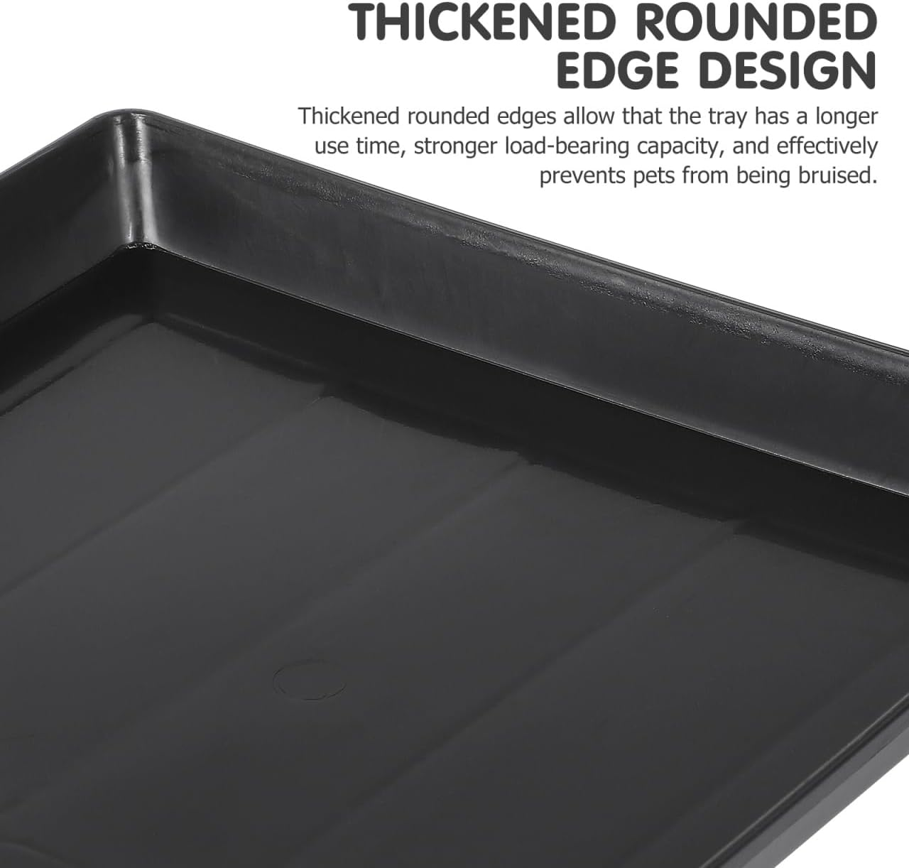 DOITOOL 2Pcs Replacement Floor Dog Cage Bird Cage Tray Dog Crate Holder Birdcage Bottom Tray Crate Tray Dog Tray for Crate Replacement Tray for Dog Crate Wax Rabbit Cage Medium Dog Plastic image number 5