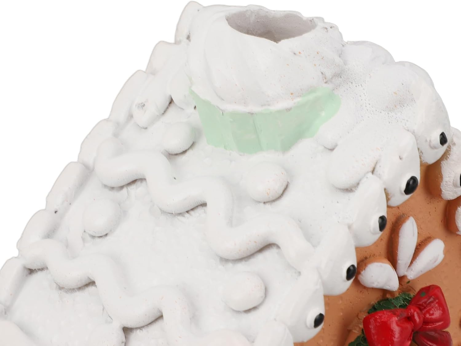 Christmas Gingerbread House, Exquisite Christmas Collectible Buildings Gingerbread House Village Cookies, Crafted Resin Tabletop Decoration Gift Idea for Christmas Women Kids image number 6