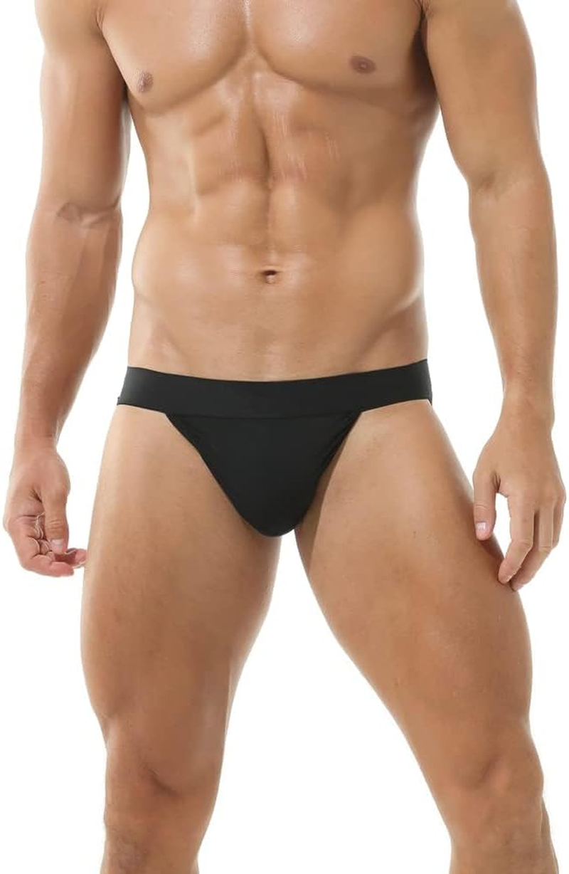 BRODDLE Men'S Jockstrap Stretchy Nylon Pouch Workout Performance Athletic Supporters for Men image number 1